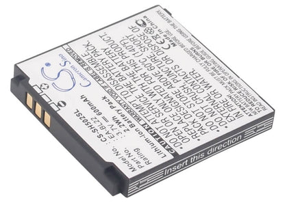 3.7V, 600mAh, Li-ion Battery fits Sharp, Sh5010c, Sh5018c, 2.22Wh
