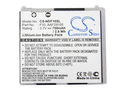3.7V, 750mAh, Li-ion Battery fits Ntt Docomo, F-01a, F-03a, 2.775Wh