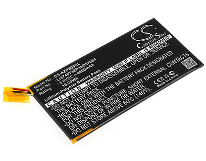 3.8V, 4000mAh, Li-Polymer Battery fits Amazing, P6, 15.2Wh