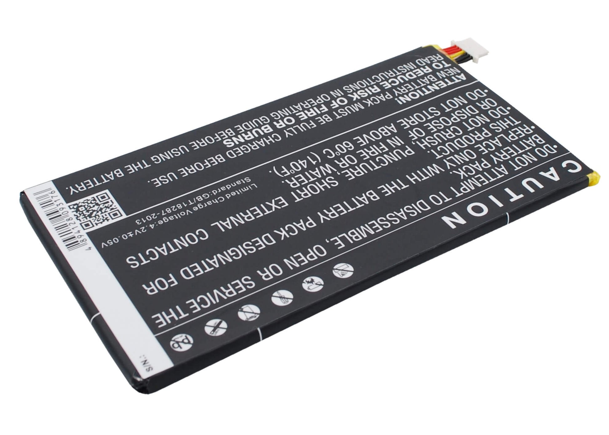 3.7V, 4000mAh, Li-Polymer Battery fits Verizon, Elipsis Qmv7a 7in, Elipsis Qmv7b, 14.8Wh