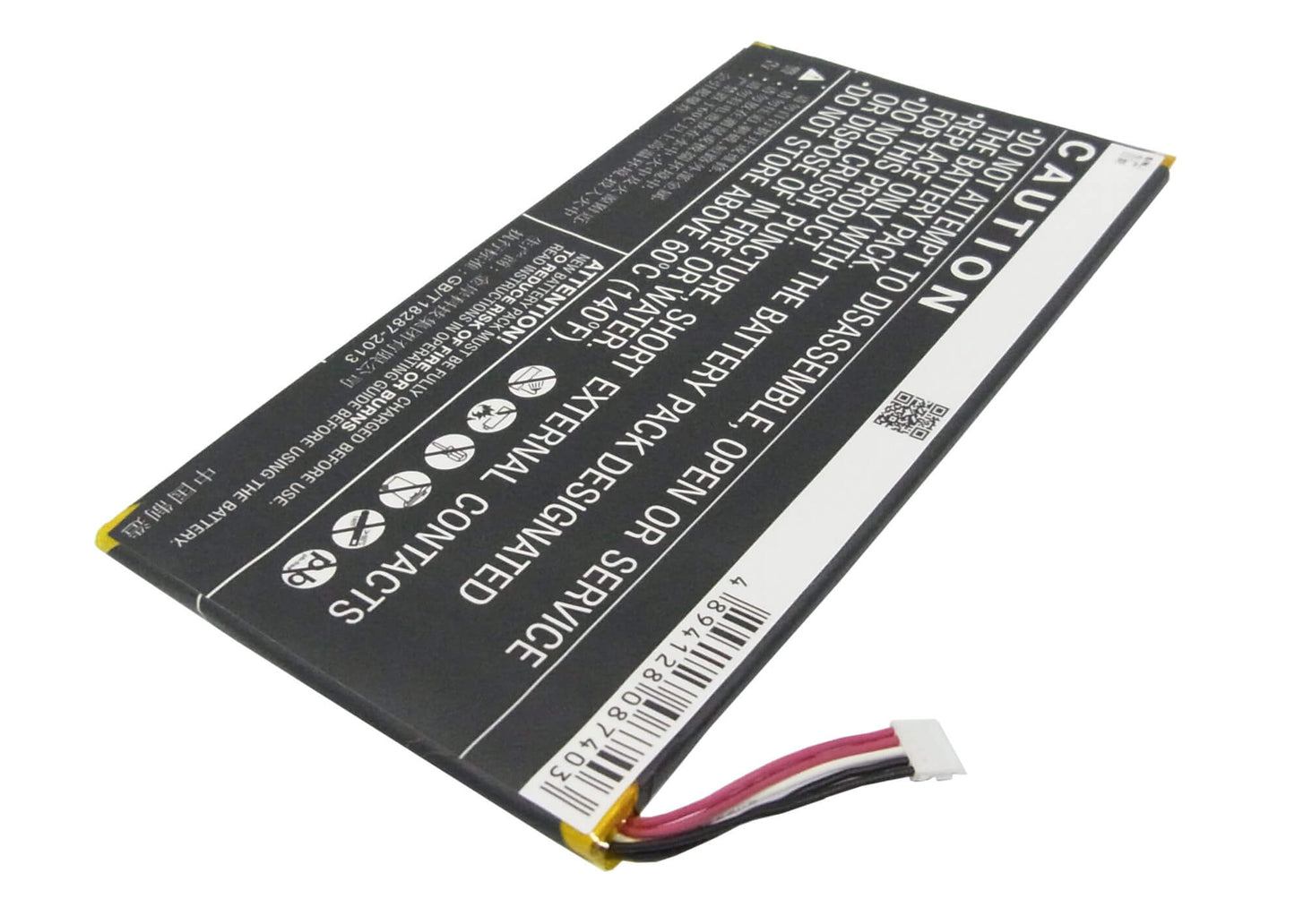 3.7V, 4100mAh, Li-Polymer Battery fits Huawei, Honor X1 4g 7d-504l, Honor X1 7d-504l, 15.17Wh