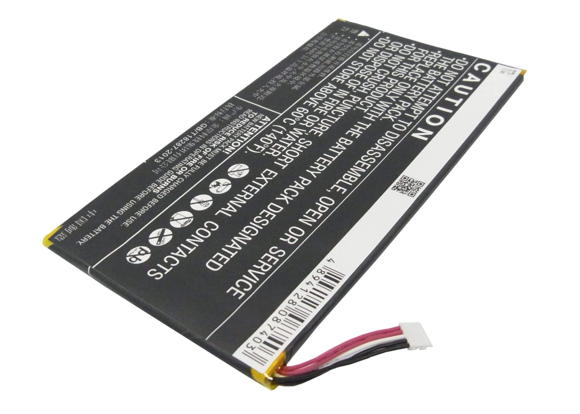 3.7V, 4100mAh, Li-Polymer Battery fits Huawei, Honor X1 4g 7d-504l, Honor X1 7d-504l, 15.17Wh