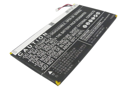 3.7V, 4100mAh, Li-Polymer Battery fits Huawei, Honor X1 4g 7d-504l, Honor X1 7d-504l, 15.17Wh