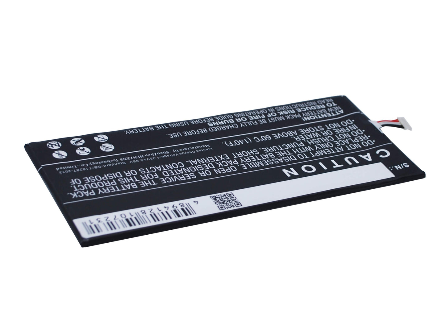 3.8V, 3000mAh, Li-Polymer Battery fits Blu, D700, D700a, 11.4Wh