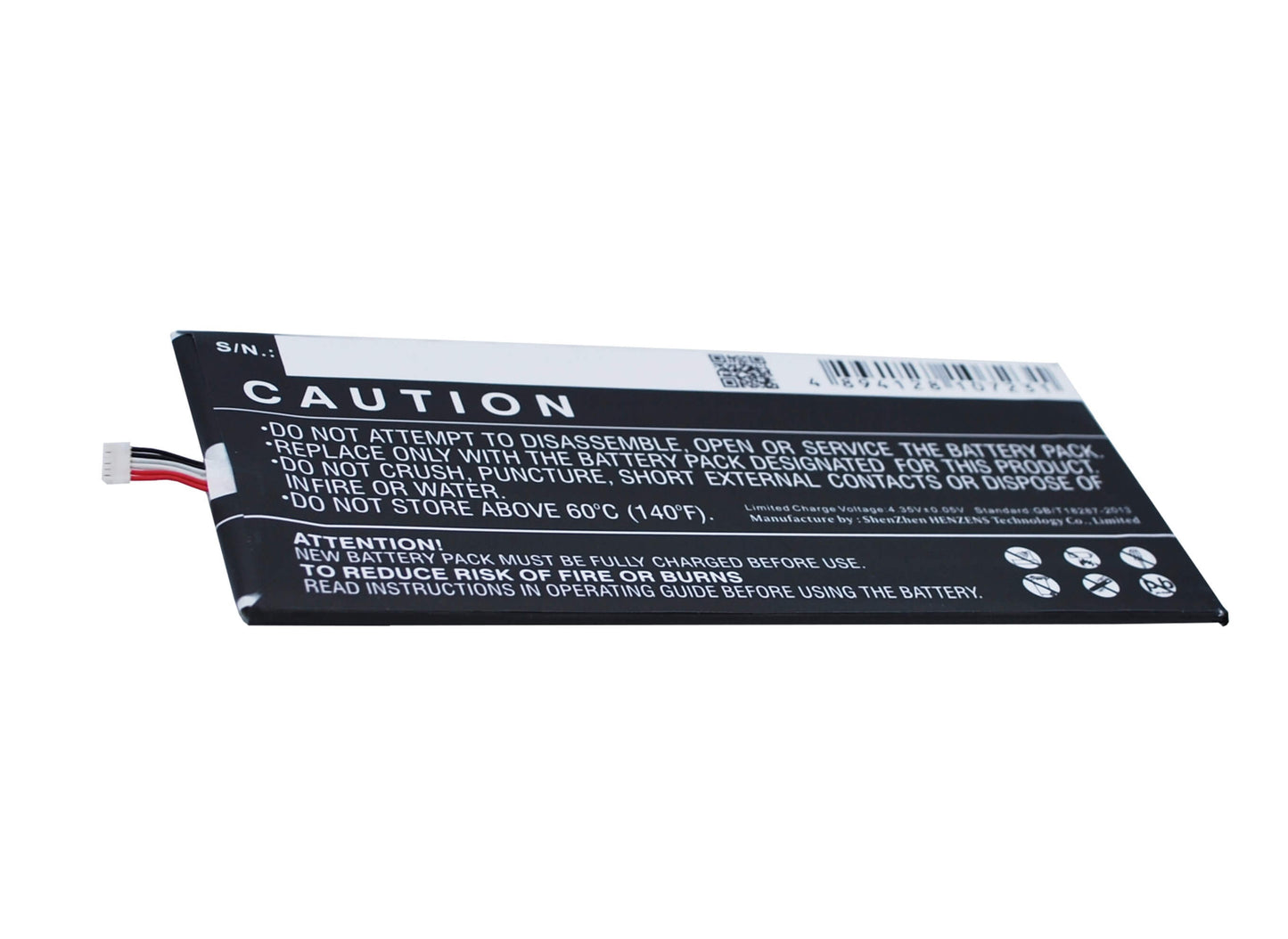 3.8V, 3000mAh, Li-Polymer Battery fits Blu, D700, D700a, 11.4Wh