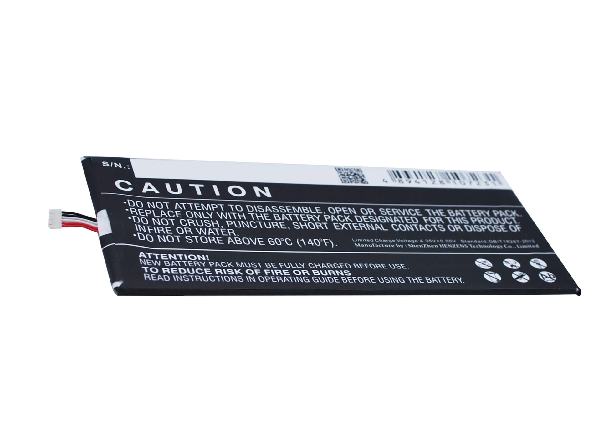 3.8V, 3000mAh, Li-Polymer Battery fits Blu, D700, D700a, 11.4Wh