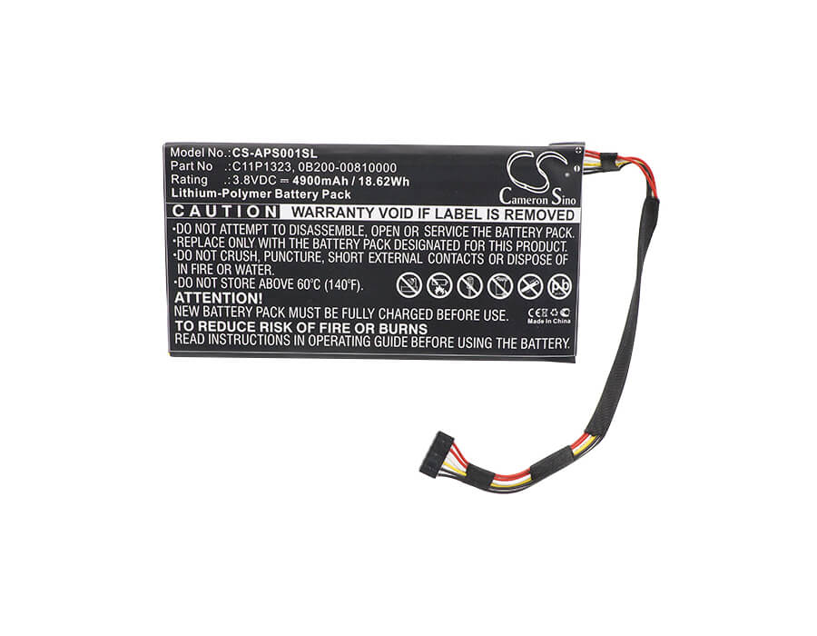 3.8V, 4900mAh, Li-Polymer Battery fits Asus, P93l, Padfone S, 18.62Wh