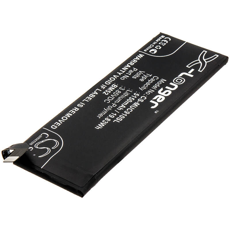 3.85V, 5150mAh, Li-Polymer Battery fits Xiaomi, Cc9 Pro, M1910f4e, 19.8275Wh