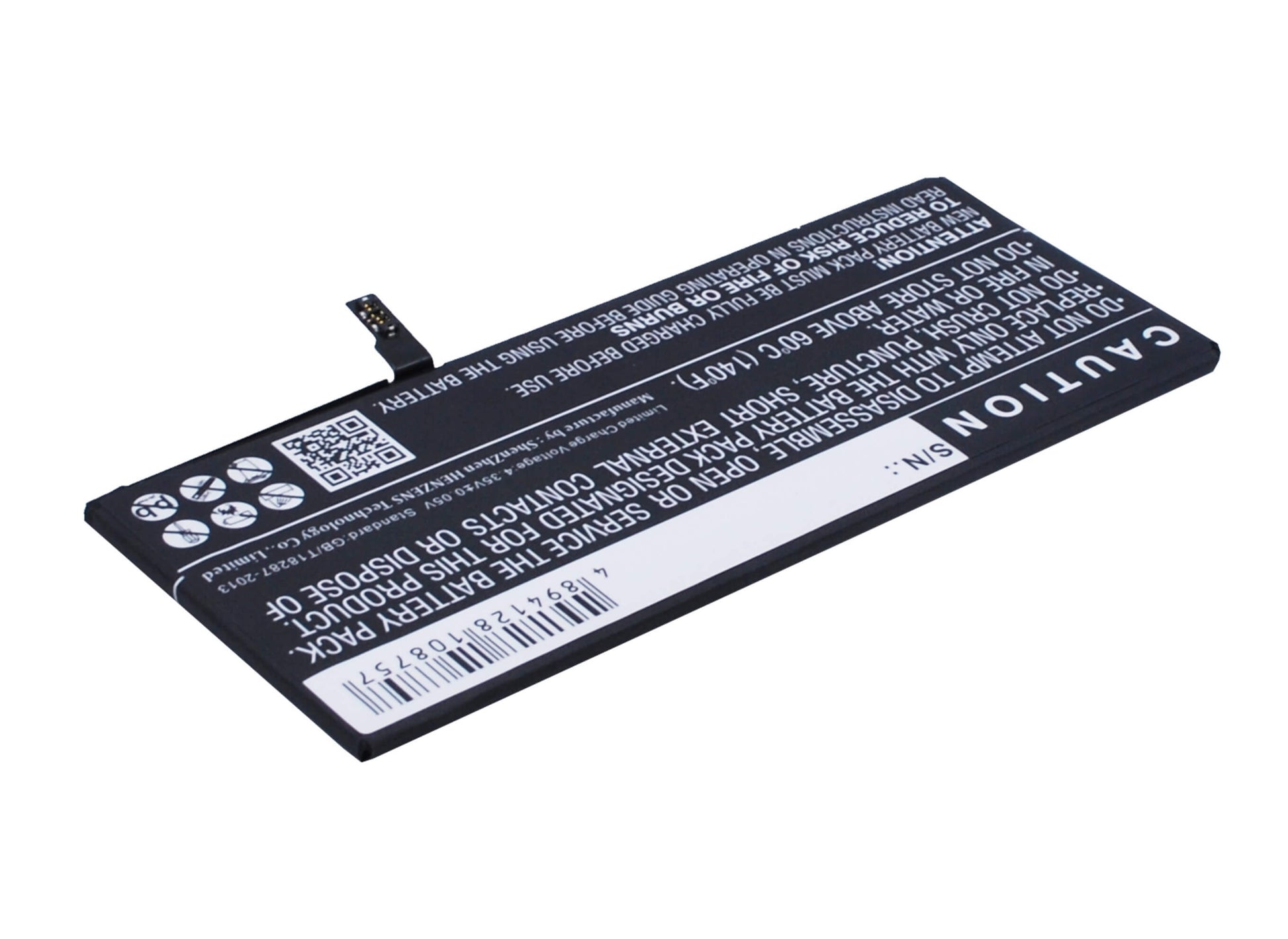 3.8V, 2750mAh, Li-Polymer Battery fits Apple, A1634, A1687, 10.45Wh