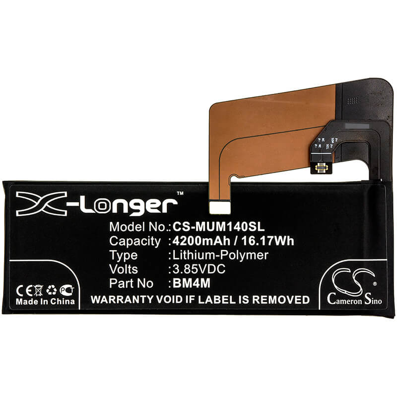 3.85V, 4200mAh, Li-Polymer Battery fits Xiaomi, M2001j1g, Mi 10 Pro, 16.17Wh