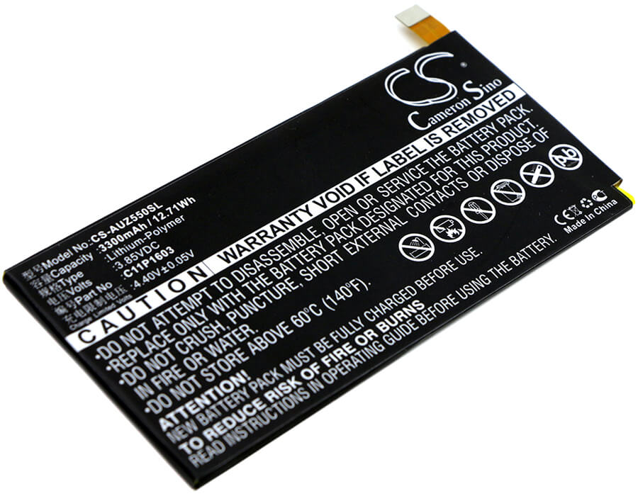 3.85V, 3300mAh, Li-Polymer Battery fits Asus, Zenfone 3 Deluxe 5.5, Zenfone 3 Deluxe 5.5 Dual Sim, 12.705Wh