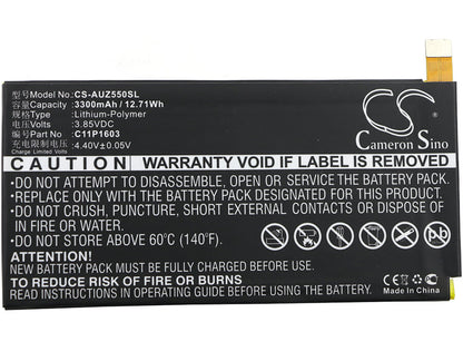 3.85V, 3300mAh, Li-Polymer Battery fits Asus, Zenfone 3 Deluxe 5.5, Zenfone 3 Deluxe 5.5 Dual Sim, 12.705Wh