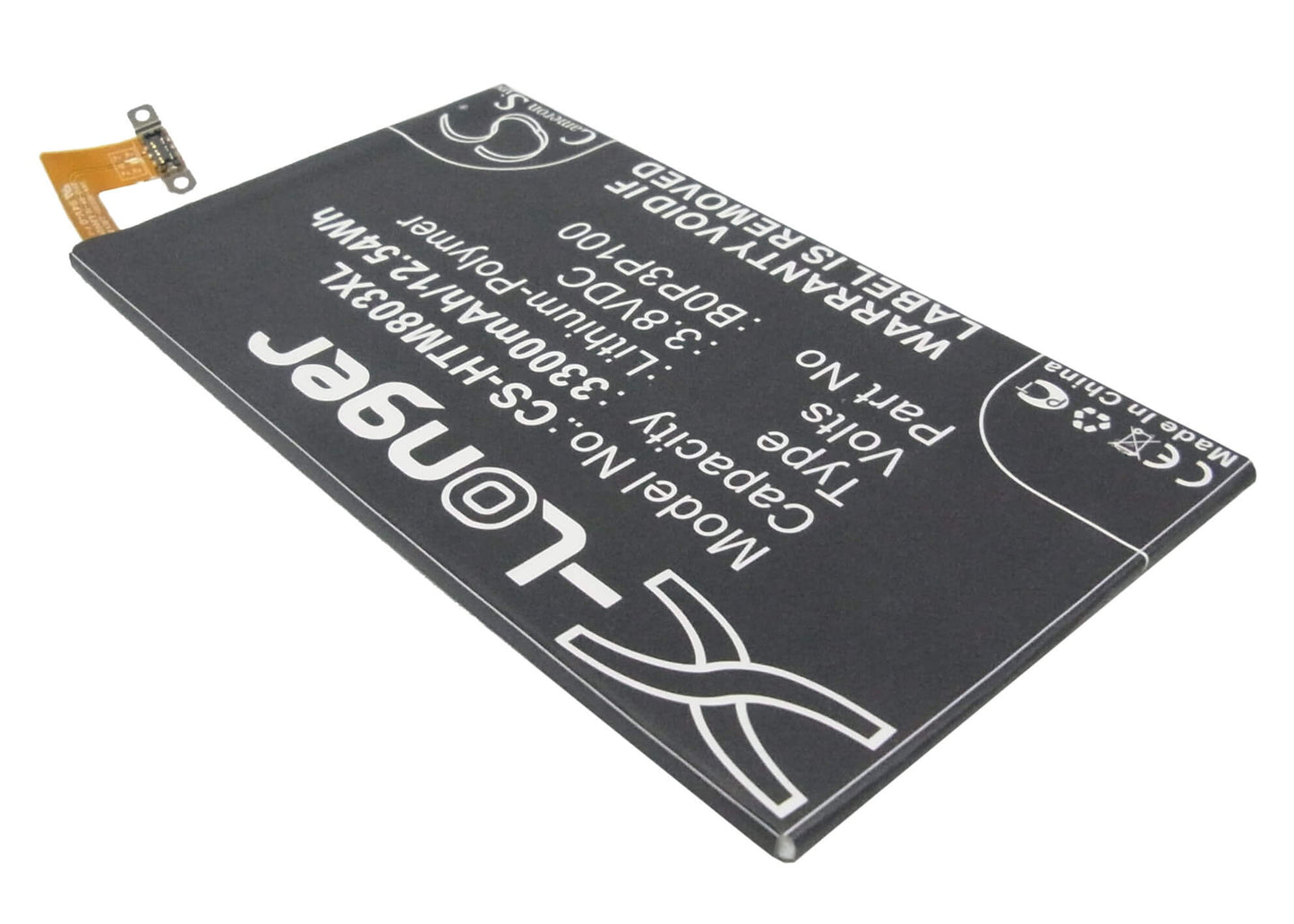 3.8V, 3300mAh, Li-Polymer Battery fits Htc, 803s, 809d, 12.54Wh