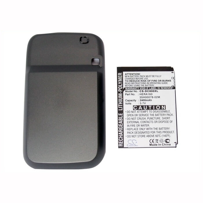 3.7V, 2400mAh, Li-Polymer Battery fits Dopod, C800, C858, 8.88Wh