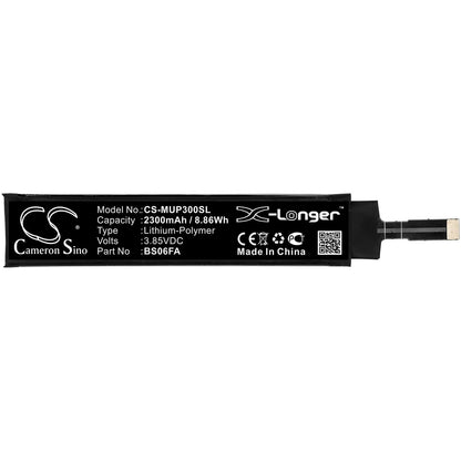 3.85V, 2300mAh, Li-Polymer Battery fits Xiaomi, Black Shark 3, Black Shark 3 5g, 8.855Wh