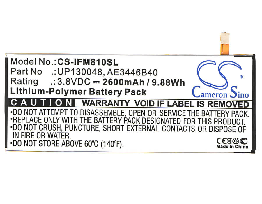3.8V, 2600mAh, Li-Polymer Battery fits Infocus, M810, M810u M810t, 9.88Wh