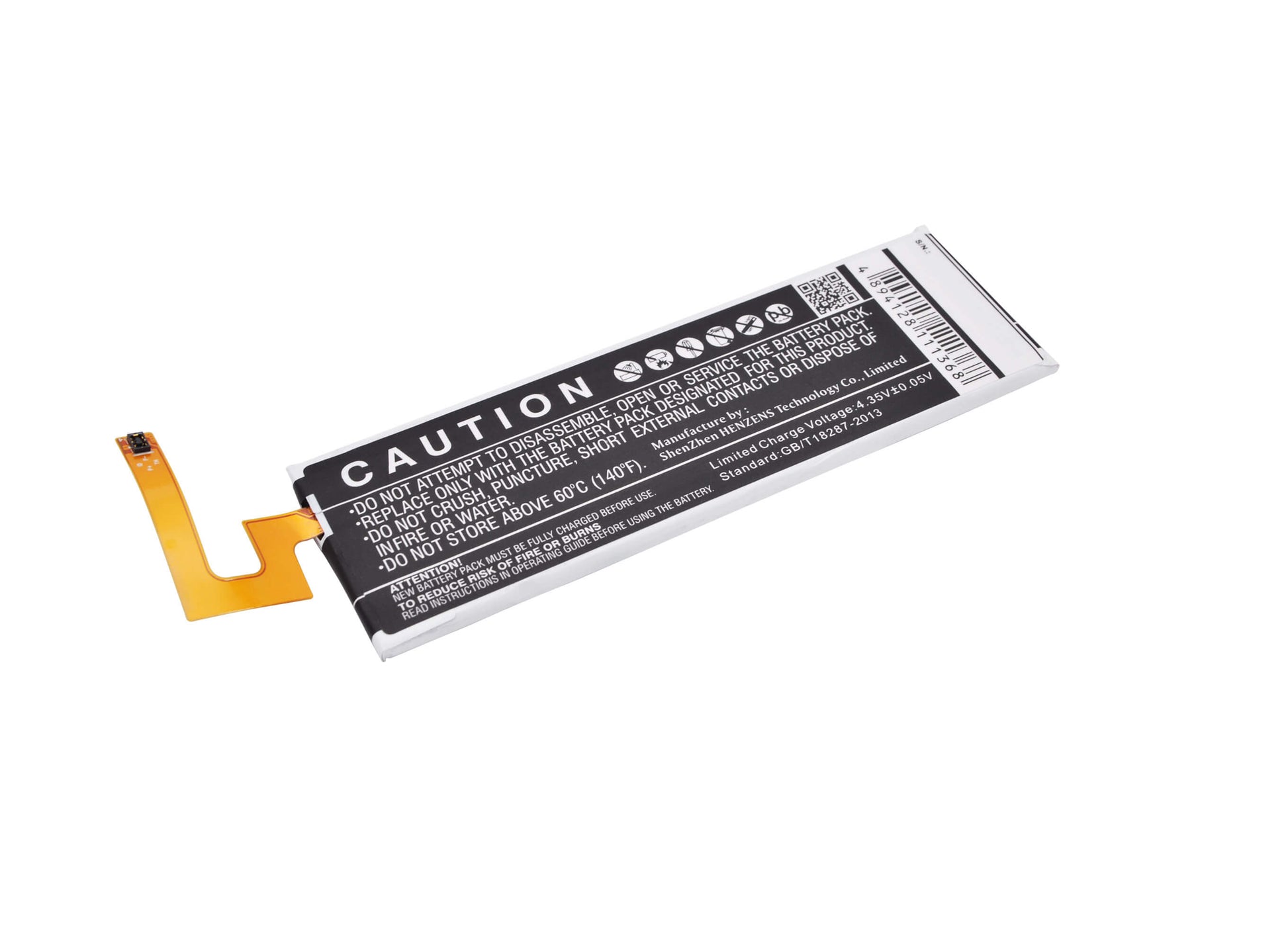 3.8V, 2600mAh, Li-Polymer Battery fits Sony Ericsson, E5606, E5633, 9.88Wh