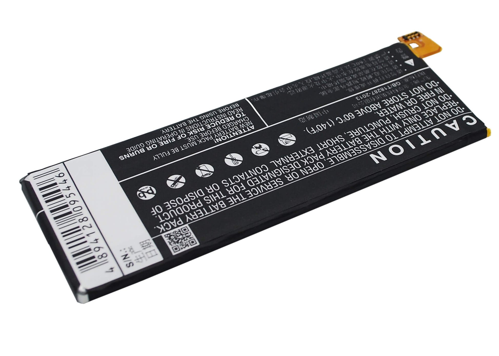 3.8V, 3100mAh, Li-Polymer Battery fits Zte, Nubia Z7 Max, Nubia Z7 Max Dual Sim, 11.78Wh