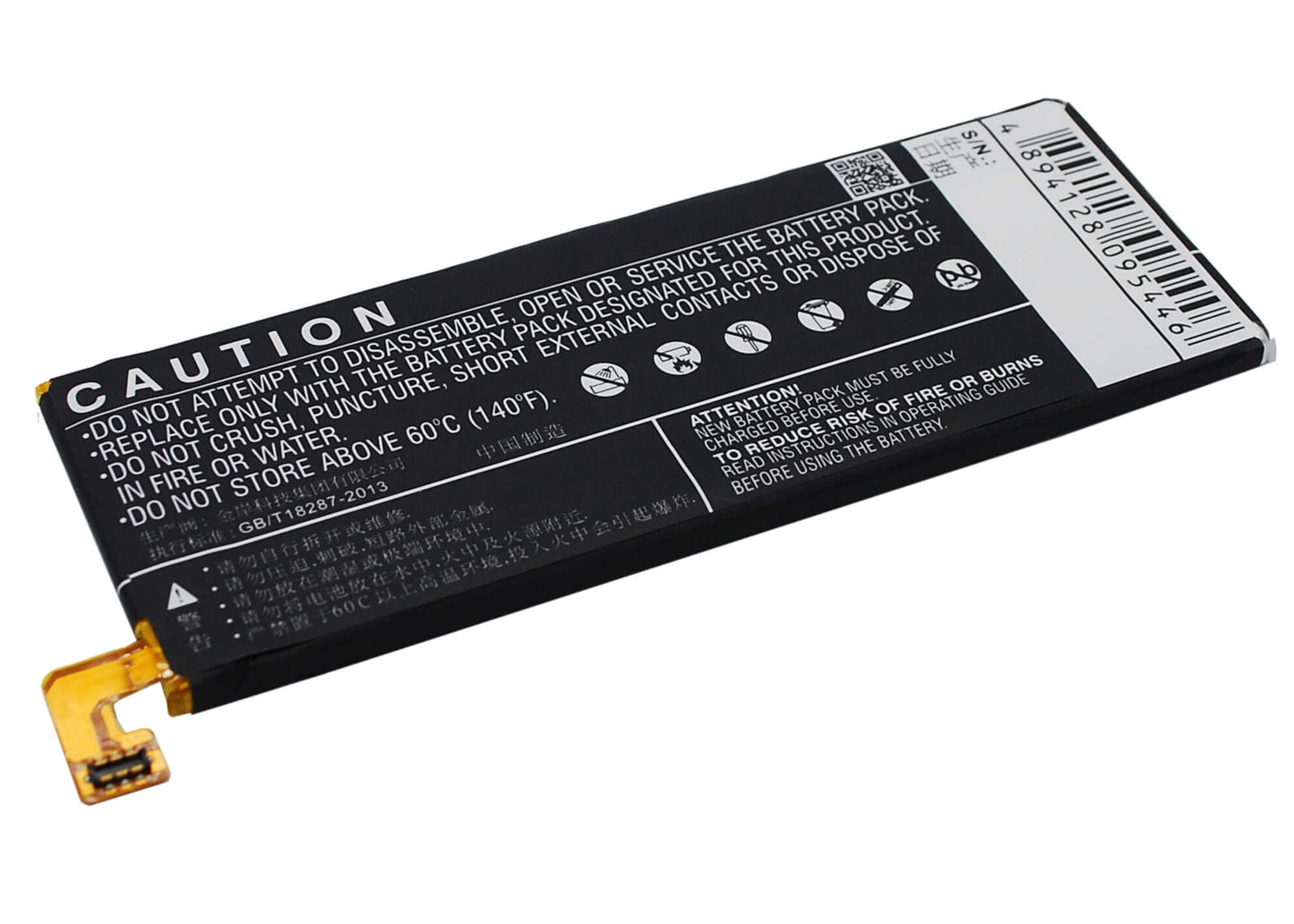 3.8V, 3100mAh, Li-Polymer Battery fits Zte, Nubia Z7 Max, Nubia Z7 Max Dual Sim, 11.78Wh