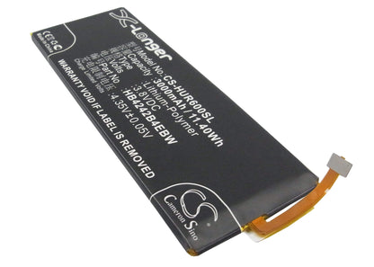 3.8V, 3000mAh, Li-Polymer Battery fits Huawei, Ath-al00, Ath-cl00, 11.4Wh