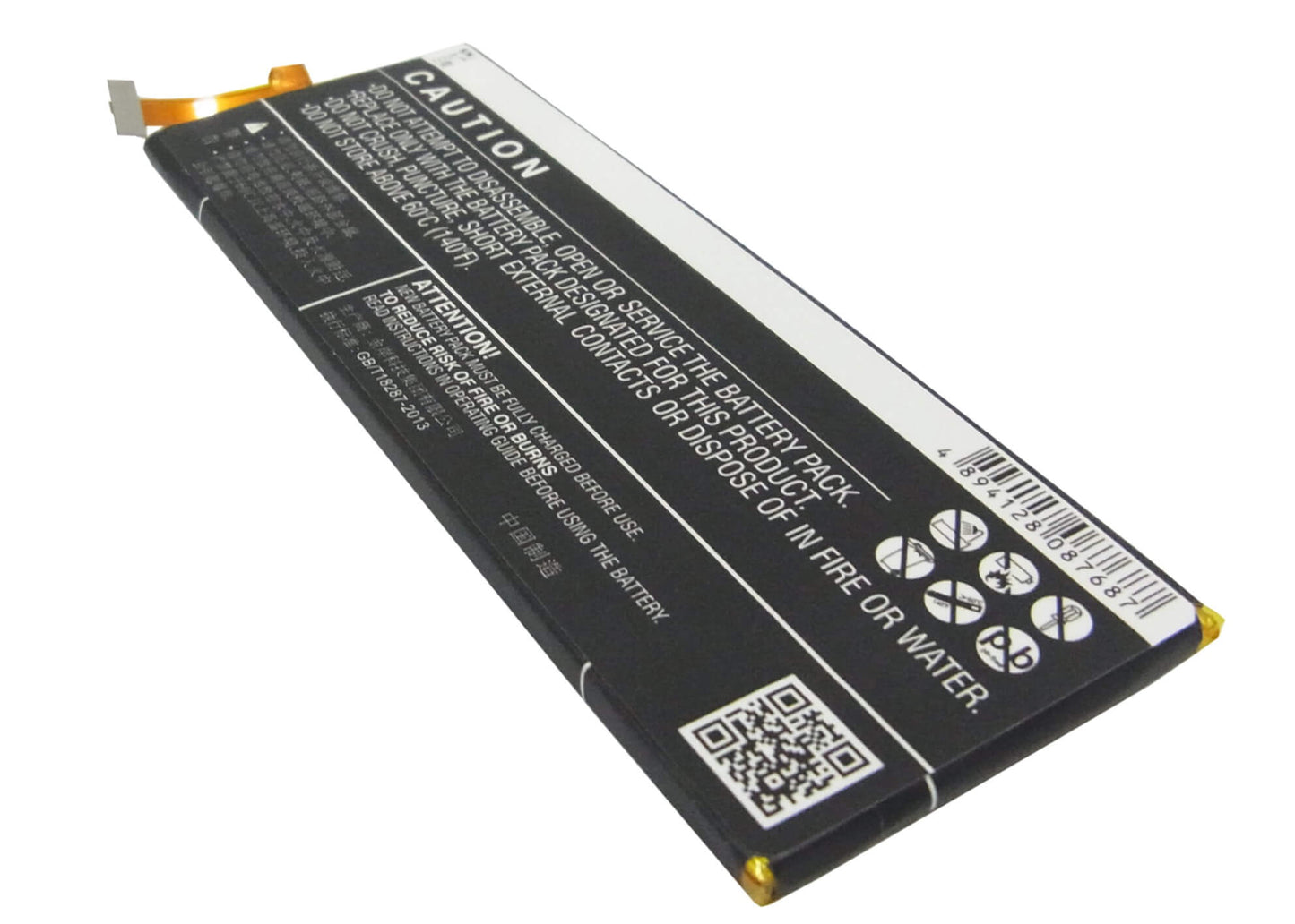 3.8V, 3000mAh, Li-Polymer Battery fits Huawei, Ath-al00, Ath-cl00, 11.4Wh