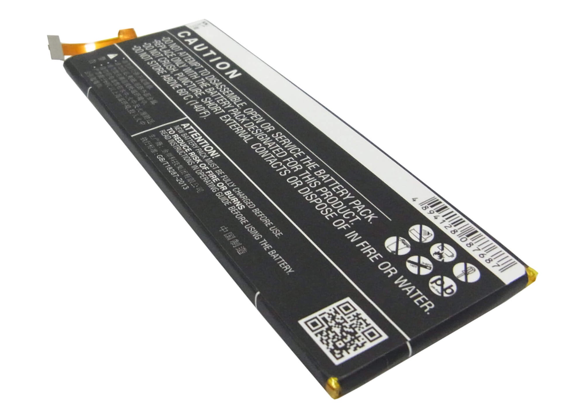 3.8V, 3000mAh, Li-Polymer Battery fits Huawei, Ath-al00, Ath-cl00, 11.4Wh