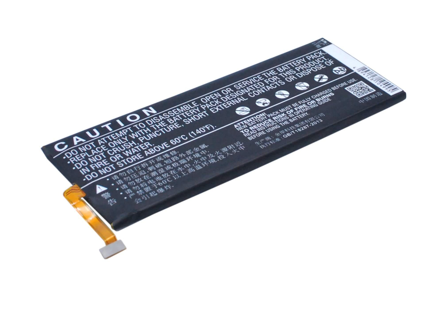 3.8V, 3500mAh, Li-Polymer Battery fits Huawei, Ascend Gx1, Ascend Gx1 Dual Sim, 13.3Wh