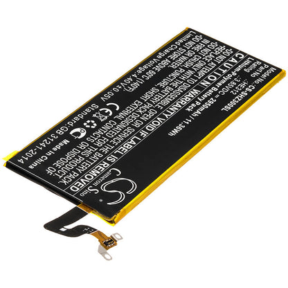3.85V, 2950mAh, Li-Polymer Battery fits Sharp, Fs8009, L900s, 11.3575Wh