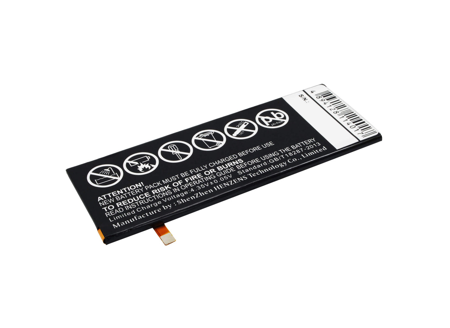 3.8V, 2300mAh, Li-Polymer Battery fits Wiko, Highway Star, Highway Star 4g, 8.74Wh