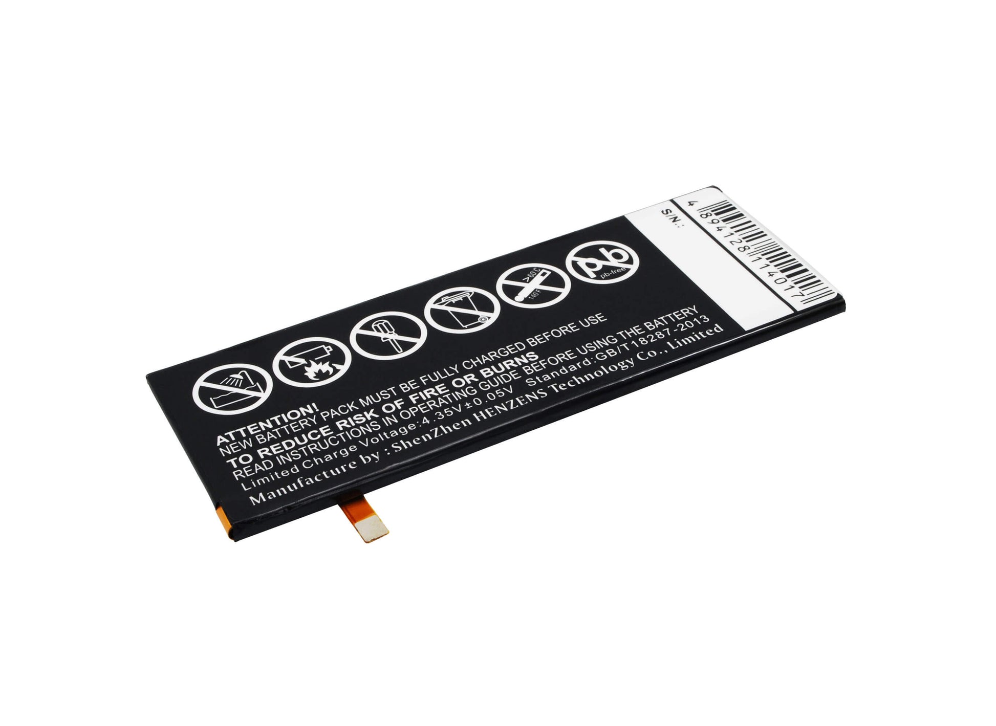 3.8V, 2300mAh, Li-Polymer Battery fits Wiko, Highway Star, Highway Star 4g, 8.74Wh