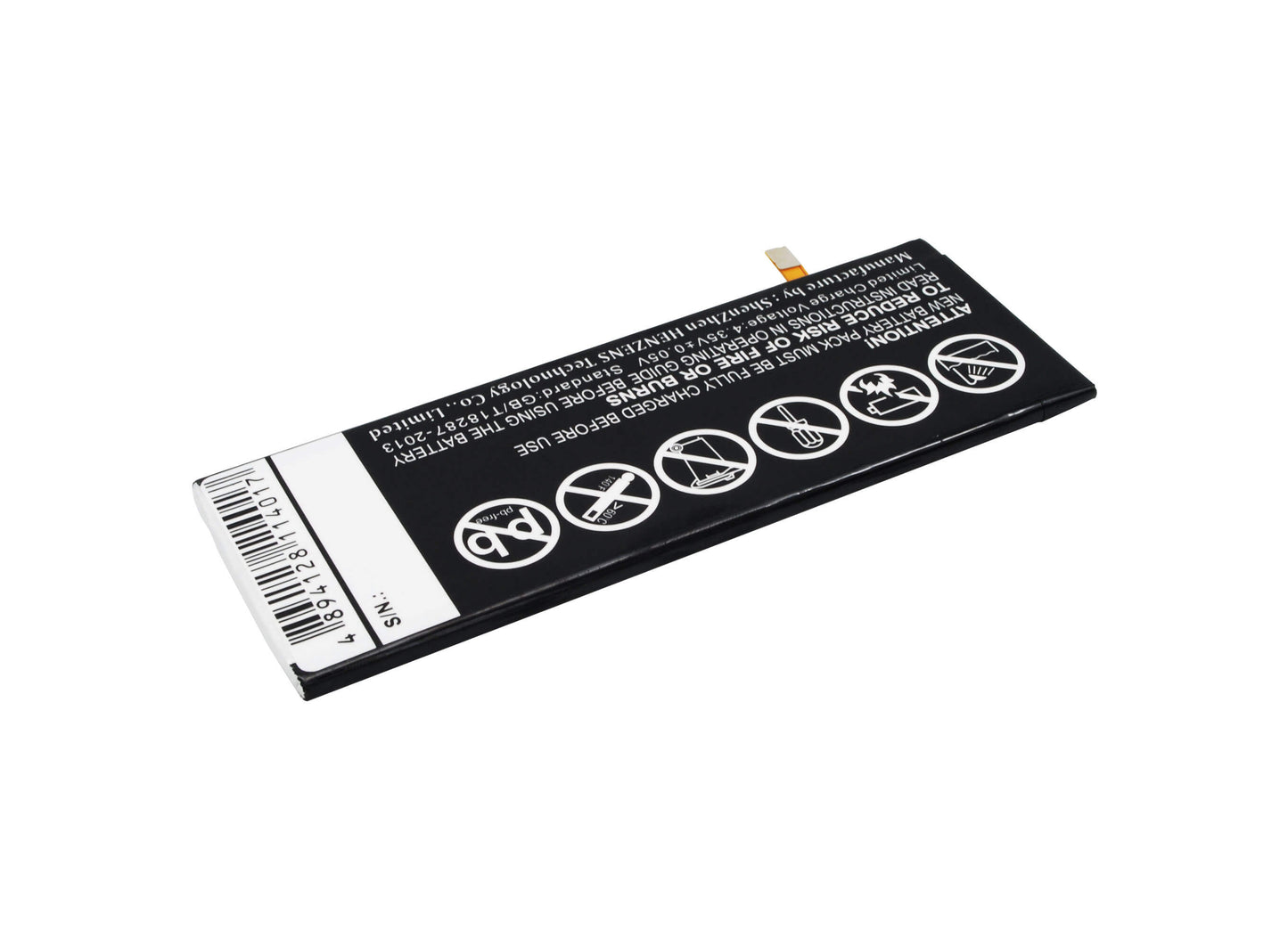3.8V, 2300mAh, Li-Polymer Battery fits Wiko, Highway Star, Highway Star 4g, 8.74Wh