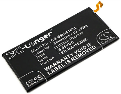 3.85V, 5000mAh, Li-Polymer Battery fits Samsung, Galaxy A9 Pro 2016, Galaxy A9 Pro 2016 Duos Td-lte, 19.25Wh