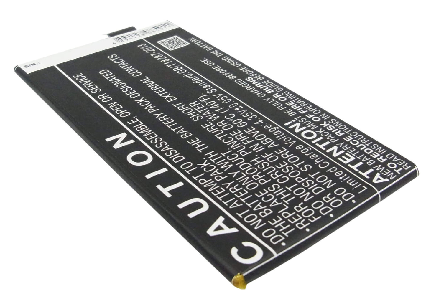 3.8V, 2800mAh, Li-Polymer Battery fits Blackberry, A10, Aristo, 10.64Wh