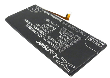 3.7V, 2500mAh, Li-Polymer Battery fits Lenovo, K100, K900, 9.25Wh