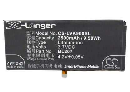 3.7V, 2500mAh, Li-Polymer Battery fits Lenovo, K100, K900, 9.25Wh