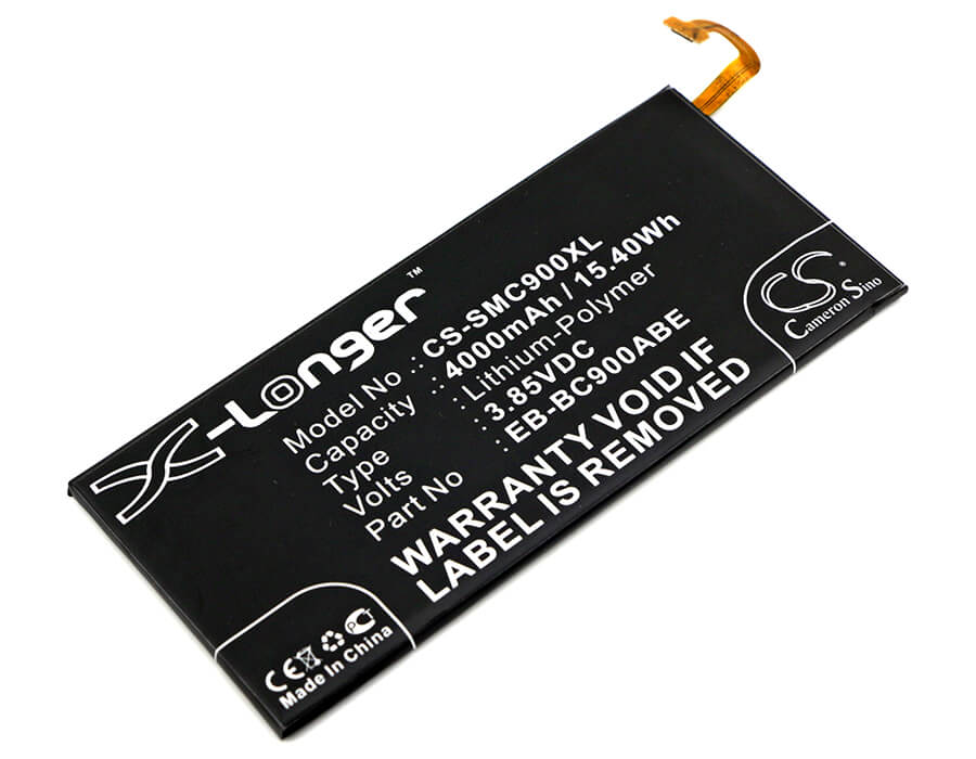 3.85V, 4000mAh, Li-Polymer Battery fits Samsung, Galaxy C9 Pro, Galaxy C9 Pro Duos, 15.4Wh