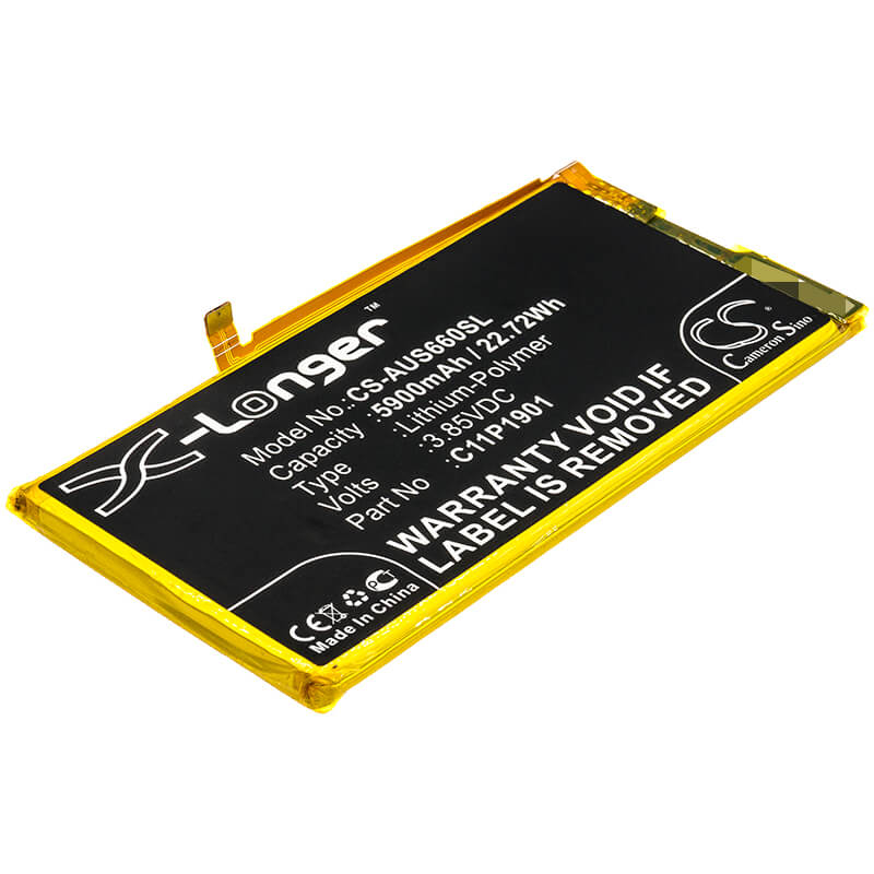 3.85V, 5900mAh, Li-Polymer Battery fits Asus, I001d, Rog Phone 2, 22.715Wh
