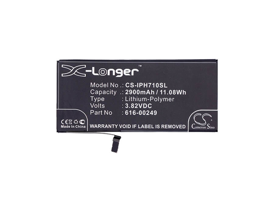 3.82V, 2900mAh, Li-Polymer Battery fits Apple, A1661, A1784, 11.078Wh