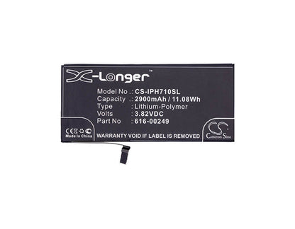 3.82V, 2900mAh, Li-Polymer Battery fits Apple, A1661, A1784, 11.078Wh