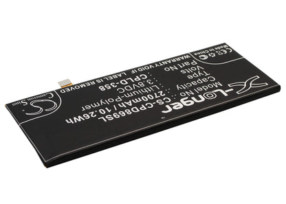 3.8V, 2700mAh, Li-Polymer Battery fits Coolpad, 8690, 8690-t00, 10.26Wh