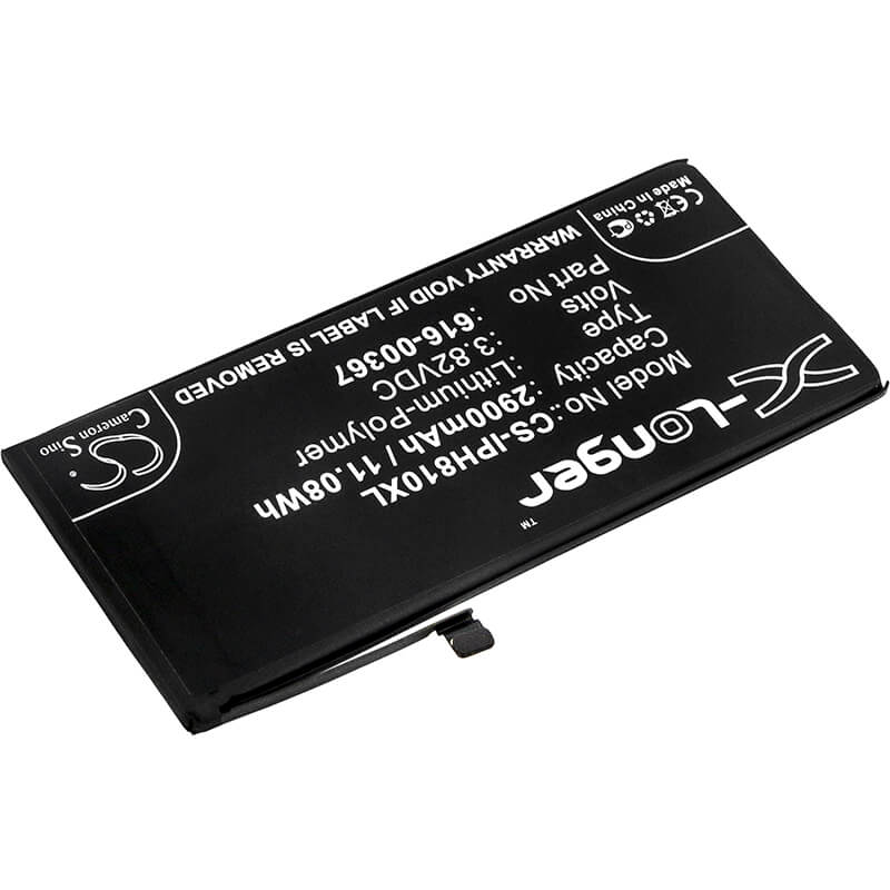 3.82V, 2900mAh, Li-Polymer Battery fits Apple, A1864, Iphone 8 Plus, 11.078Wh