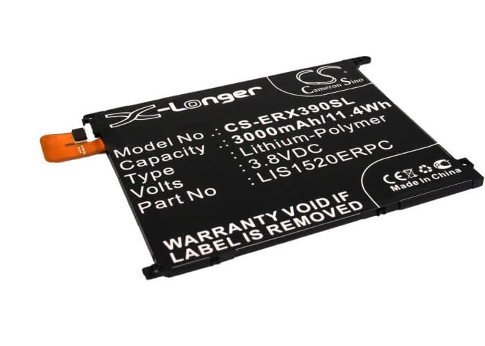 3.8V, 3000mAh, Li-Polymer Battery fits Sony Ericsson, C6616, C6802, 11.4Wh