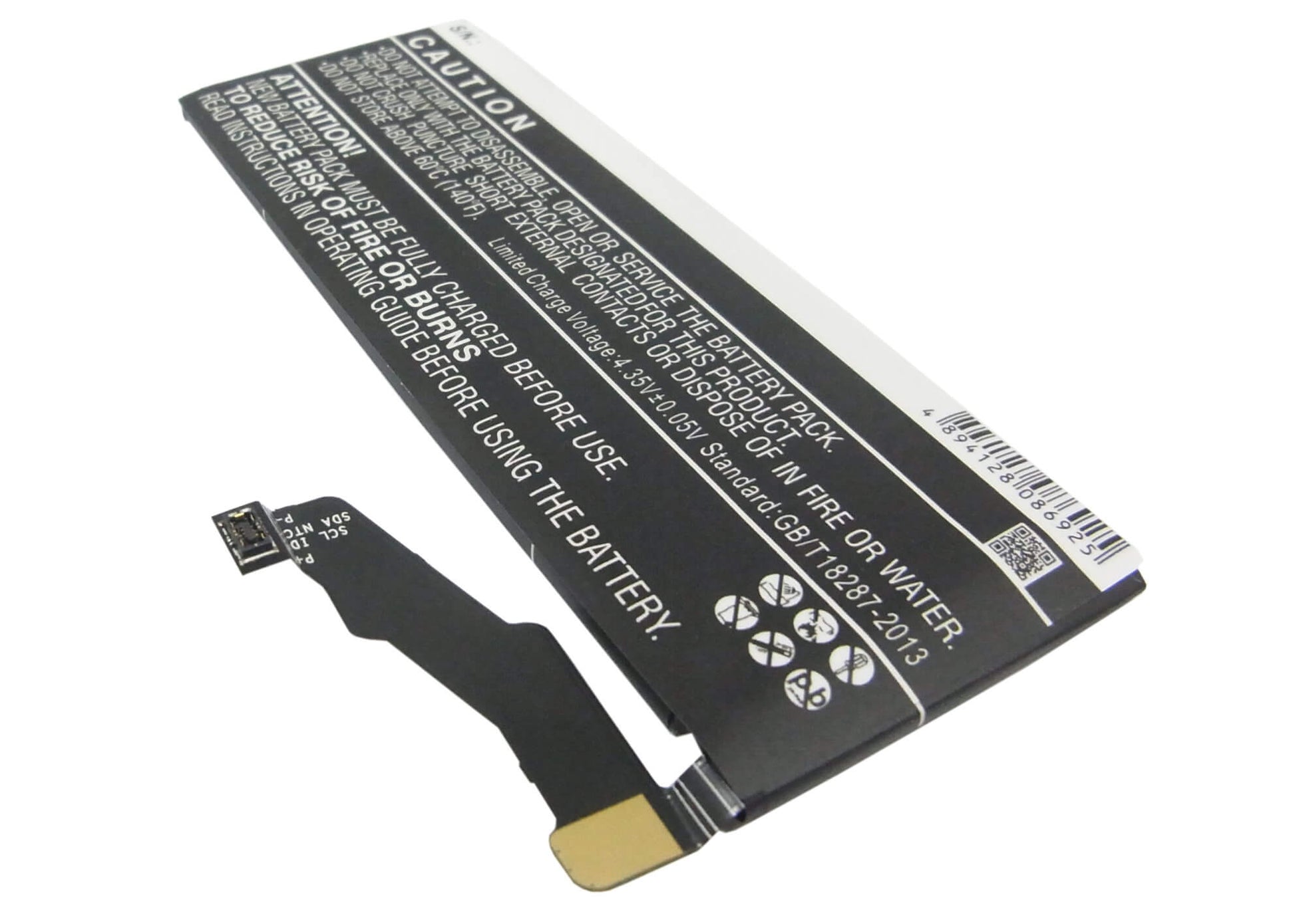 3.8V, 2400mAh, Li-Polymer Battery fits Amazon, 6581a, Fire Phone, 9.12Wh