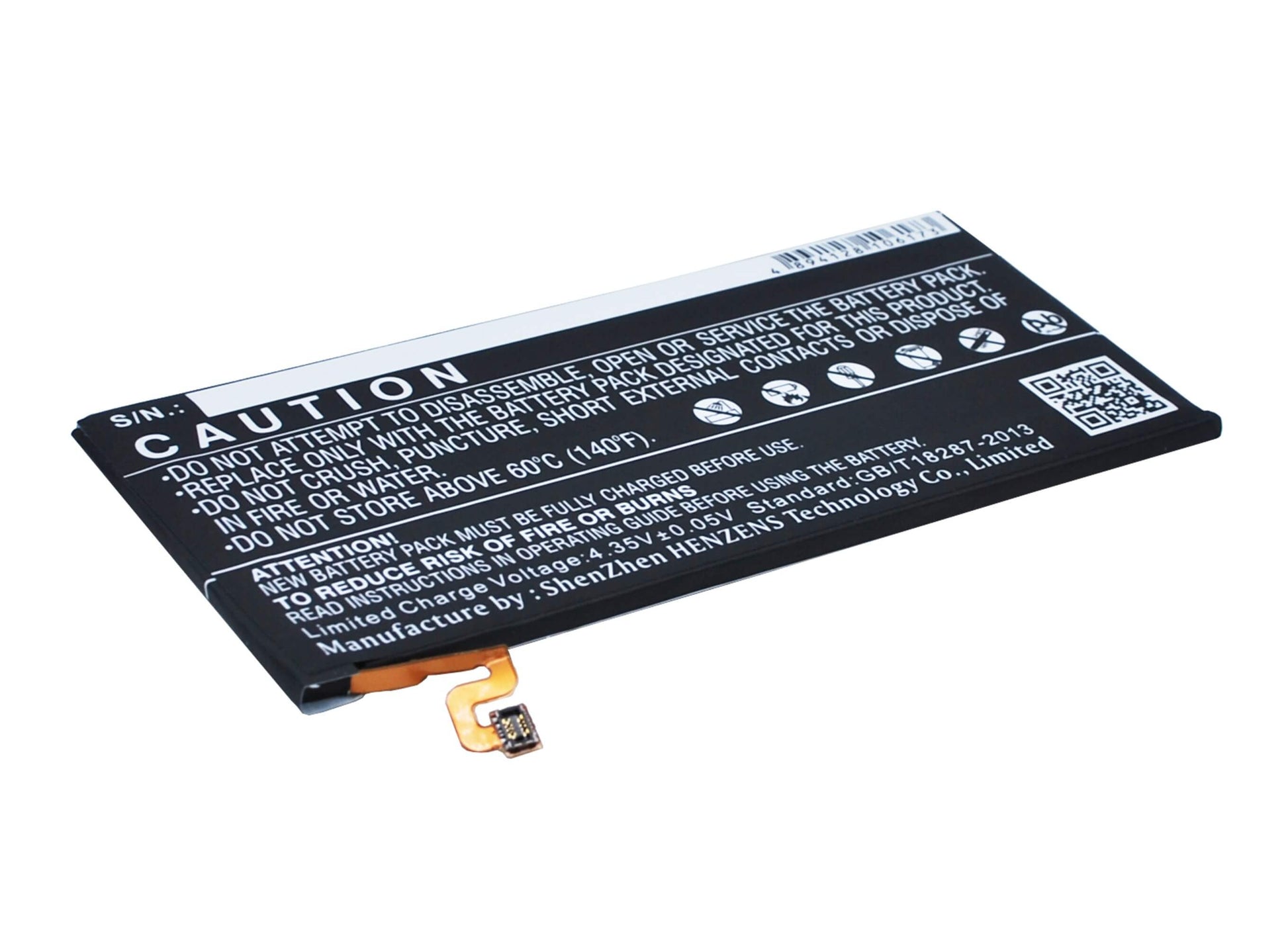 3.8V, 3050mAh, Li-Polymer Battery fits Samsung, Galaxy A8 2015, Galaxy A8 Duos, 11.59Wh