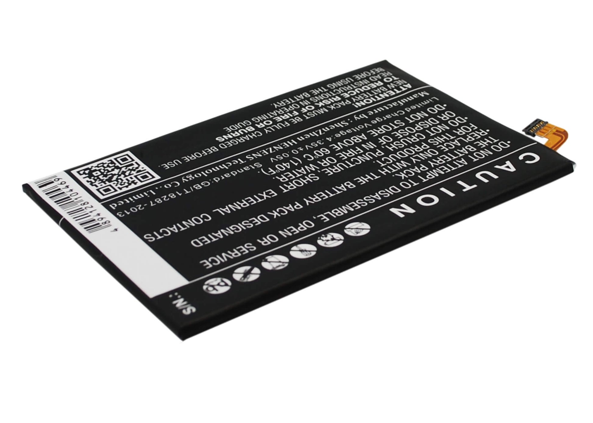 3.8V, 3200mAh, Li-Polymer Battery fits Motorola, Shamu, Xt1100, 12.16Wh