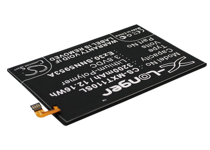 3.8V, 3200mAh, Li-Polymer Battery fits Google, Nexus 6, 12.16Wh
