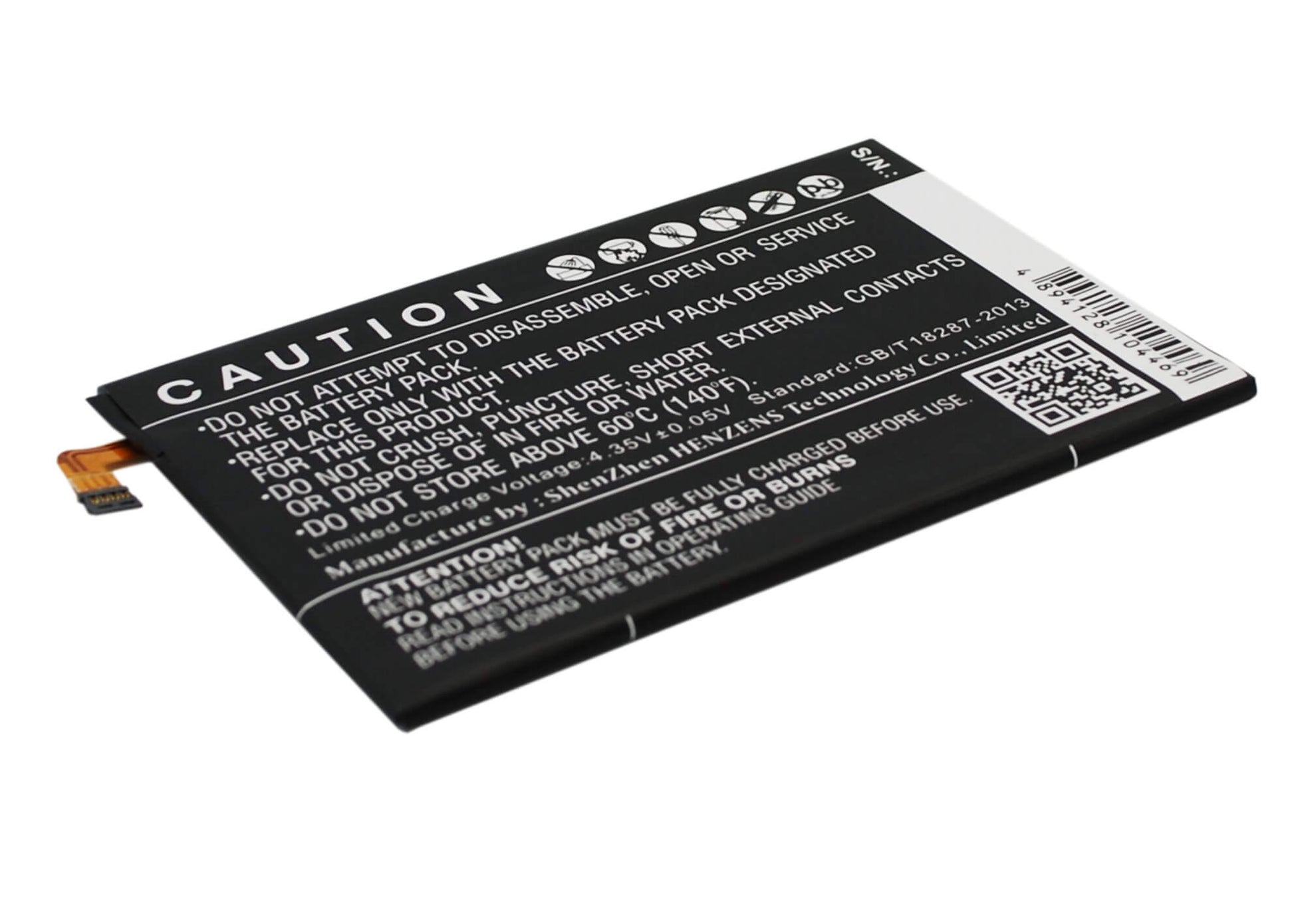 3.8V, 3200mAh, Li-Polymer Battery fits Google, Nexus 6, 12.16Wh