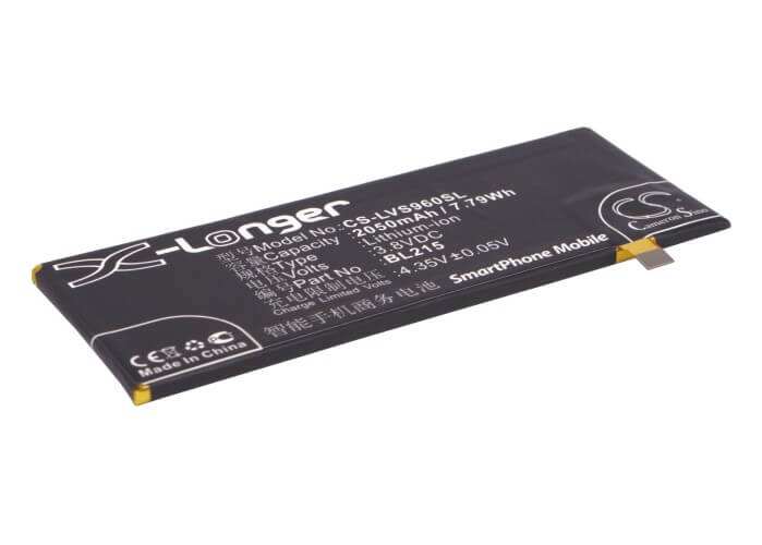 3.8V, 2050mAh, Li-Polymer Battery fits Lenovo, S960, S968t, 7.79Wh