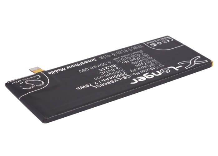 3.8V, 2050mAh, Li-Polymer Battery fits Lenovo, S960, S968t, 7.79Wh