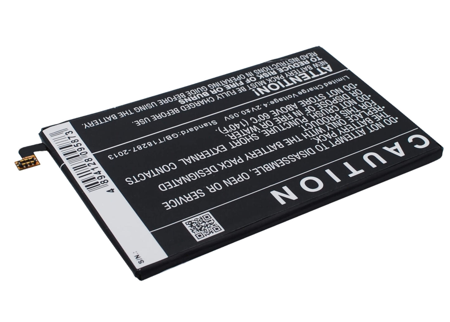3.8V, 4250mAh, Li-Polymer Battery fits Zte, Nubia X6, Nx601j, 16.15Wh